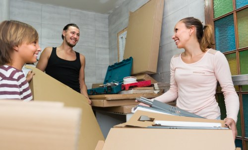 Removal van and moving boxes for a Shepherds Bush home relocation