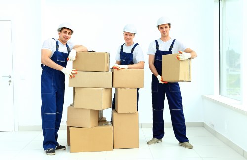 Packing boxes for a Shepherdsbush house move