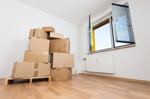 Moving professionals loading commercial assets for a Shepherdsbush business move