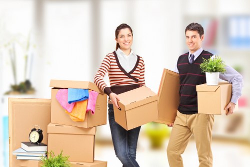 Careful loading of household items for a Shepherds Bush move