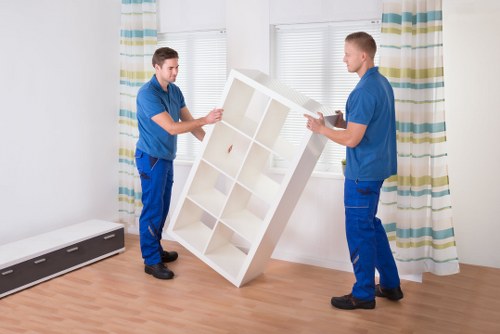 Careful handling of fragile belongings during a local move